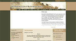 Desktop Screenshot of bloomfieldumc.com